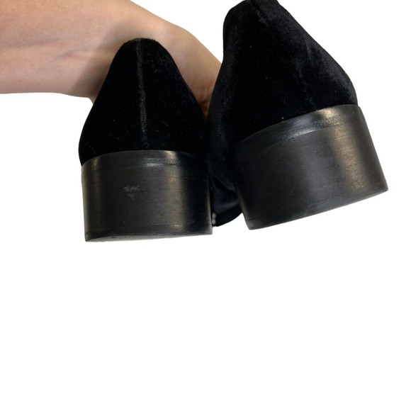 Vintage Calvin Klein Womens Black Velvet Horsebit Loafer Size 8 - Picture 8 of 12